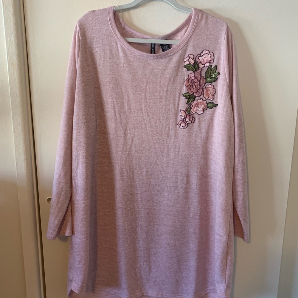 Pink Dress with Long Sleeves